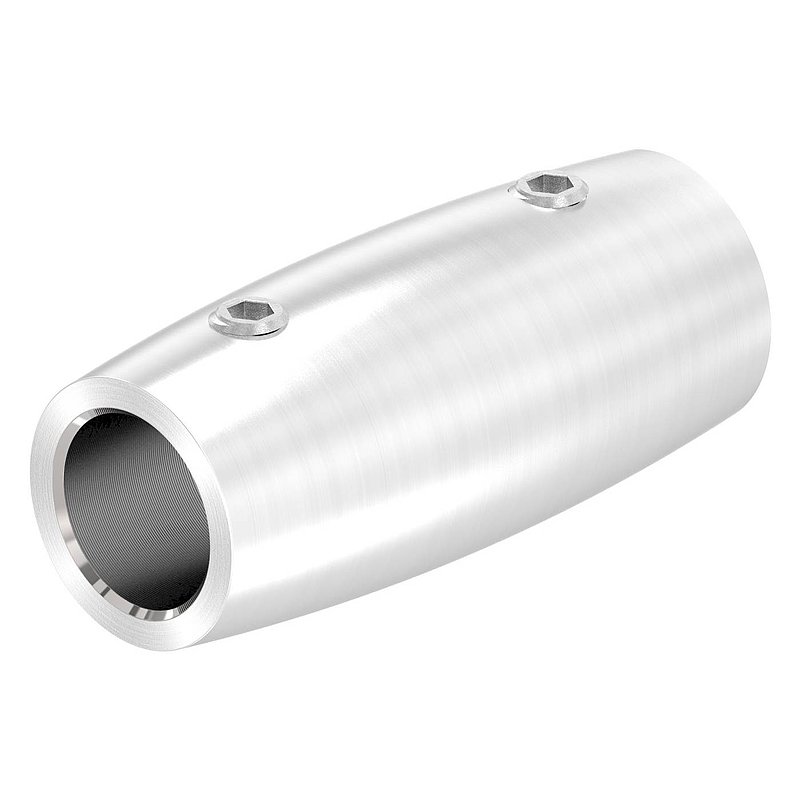 Stabverbinder für 12mm Rund, L: 45mm, Ø 20mm, V2A