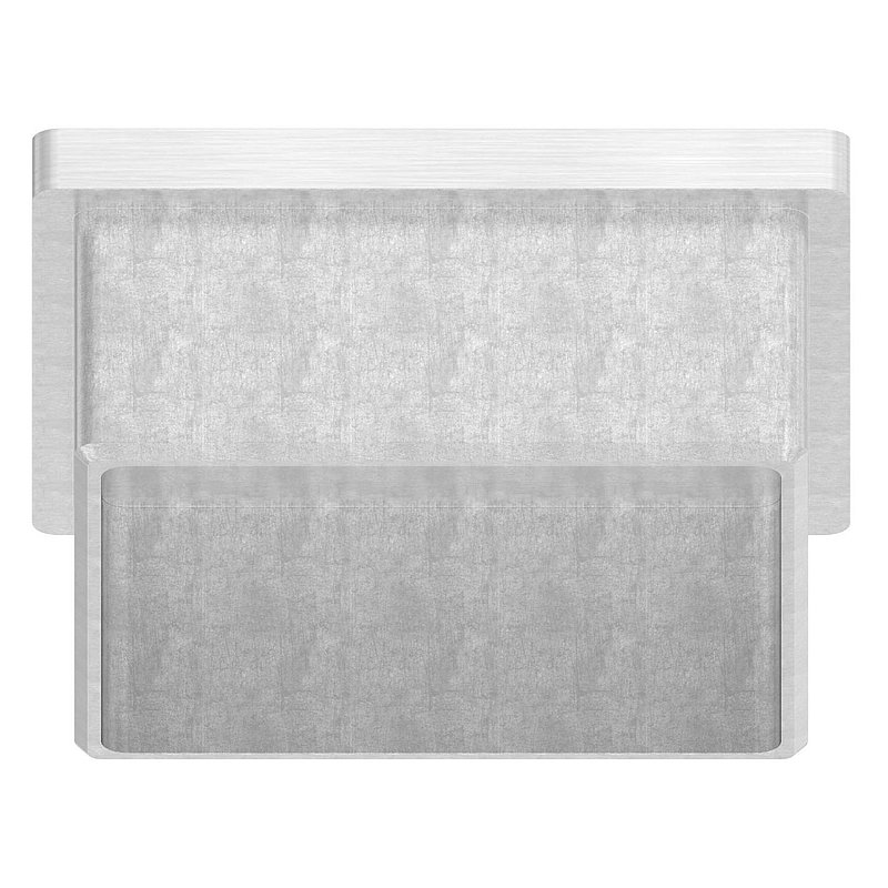 Push-in cap, for tube 60x60x3.0mm, AISI316
