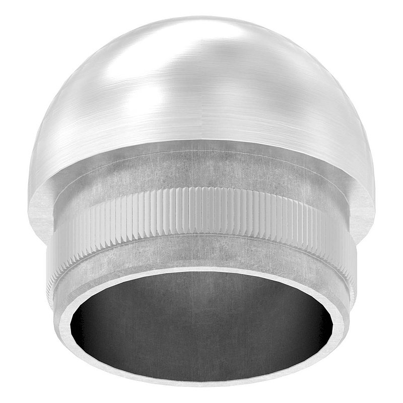 Rohrabschlussstopfen mit M8, für Rohr 33,7x2,0mm, V2A