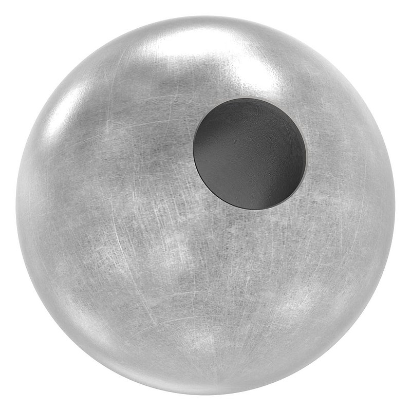 Boule pleine Ø40mm, avec trou traversant Ø12,3mm
