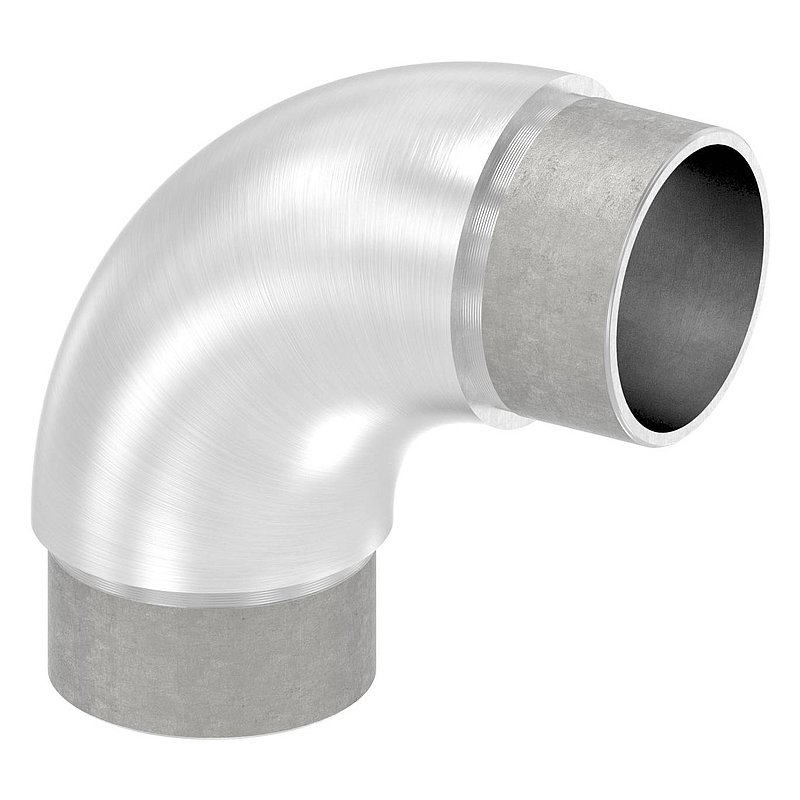 Tube bend 90°, for tube 42.4x2.0mm, AISI304