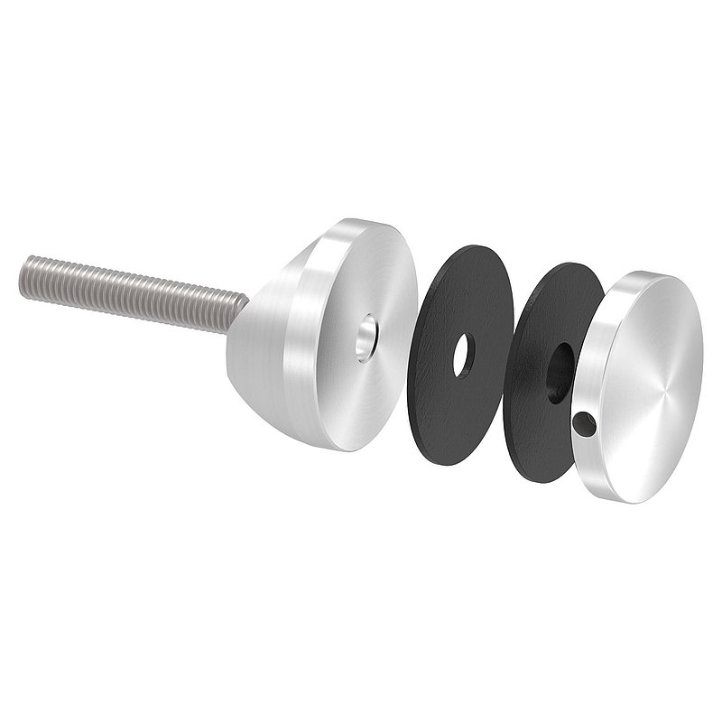 Point de fixation 52mm, jonction: 48,3mm, V2A