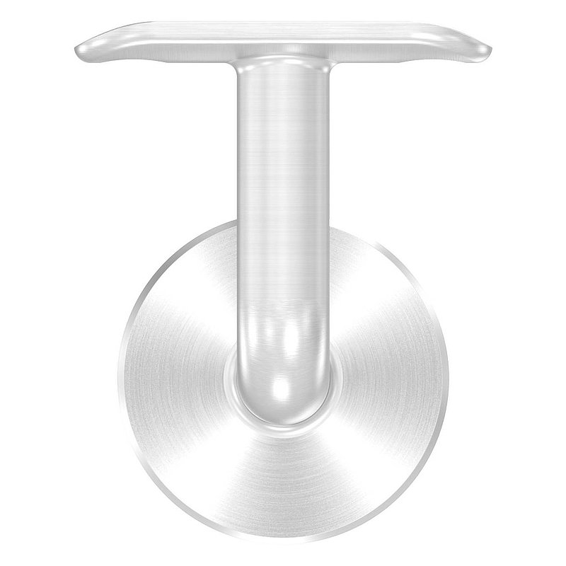 Handrail holder for glass, handrail connection plate 42.4 mm, AISI316