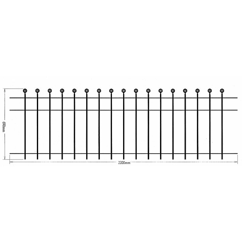 Fence panel, 690x2200mm