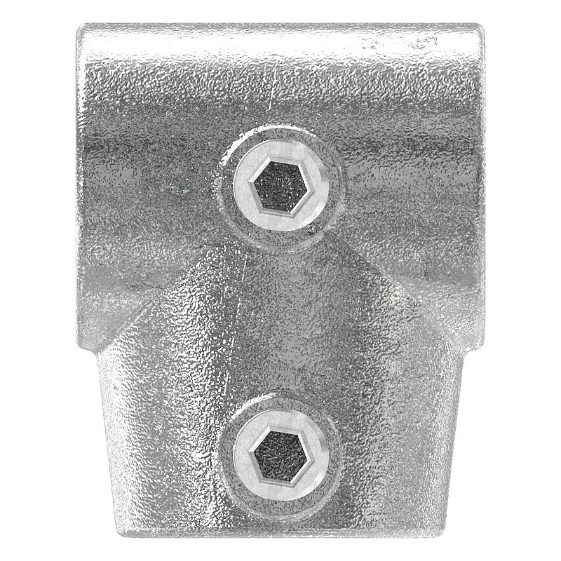 T-Stück kurz, schräg, variabel, für Rohr Ø 42,4mm