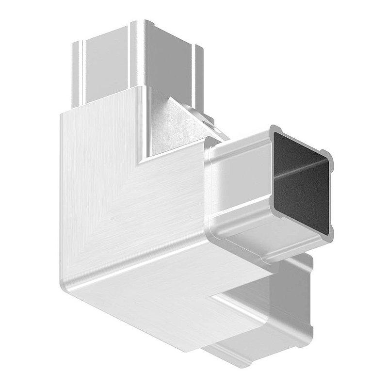 CORNECT® corner 90° with outlet, AISI304