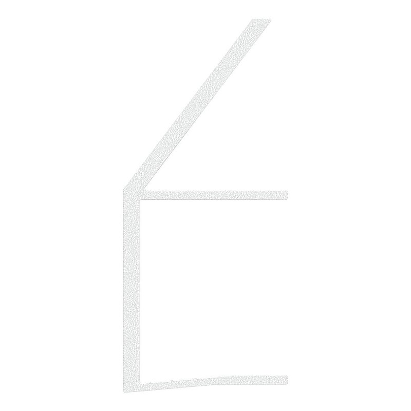 Regenrinne für Vordächer, Glas 21,52mm, L=2400mm, E4/EV1