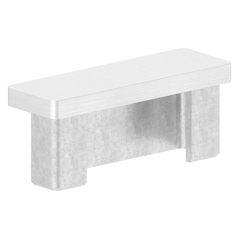 Push-in cap, for tube 60x20x2.0mm, AISI316