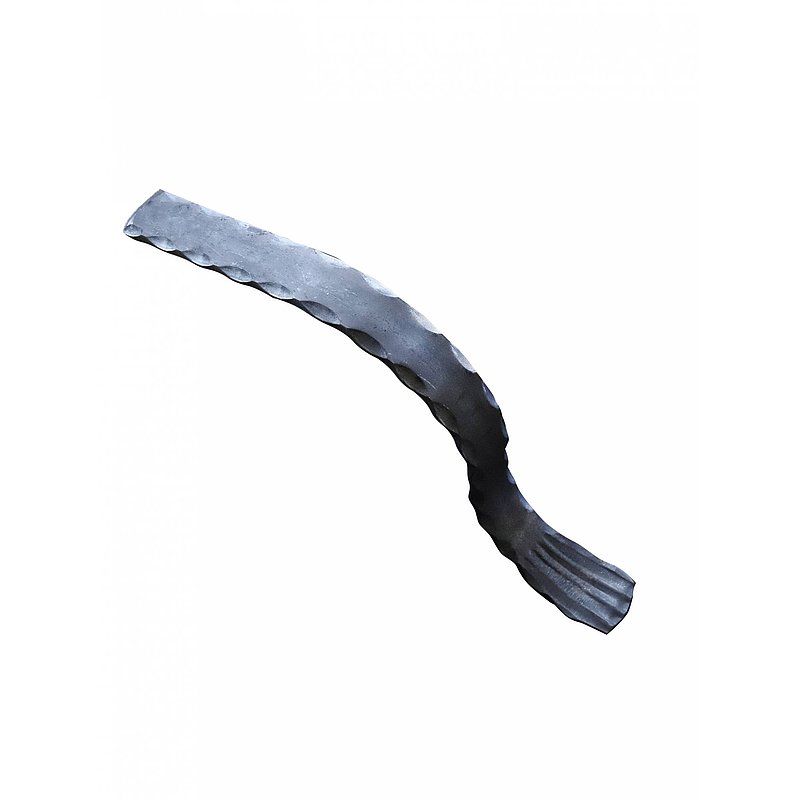 Handlaufanfänger S235JR, 40x8mm, geschwungen