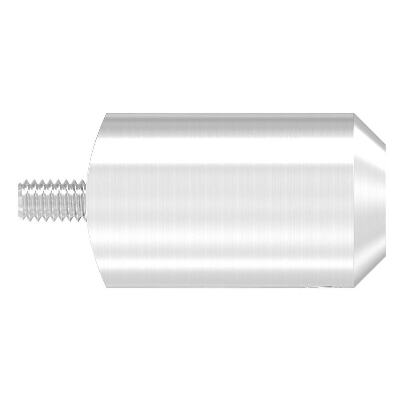 Querstabhalter zum Stoßen, Bohrung Ø 12,5mm, Anschluss 48,3mm, V2A