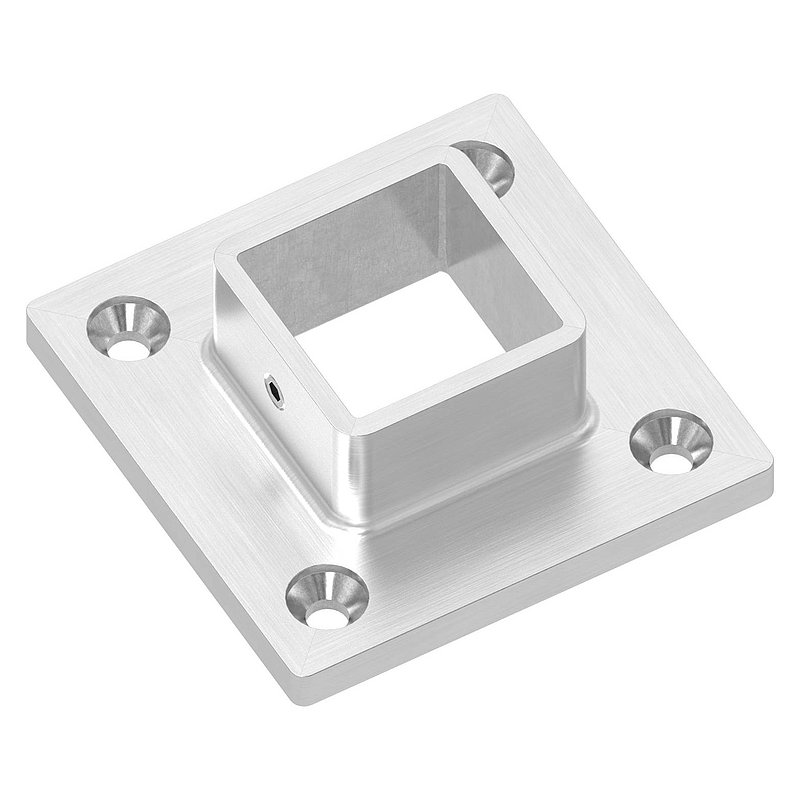 Wand- und Bodenanker, für Rohr 30x30mm, V2A