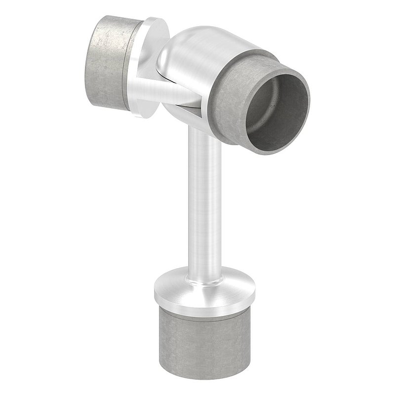Tube end plug for tube 42.4x2.0mm, top with joint piece, AISI304