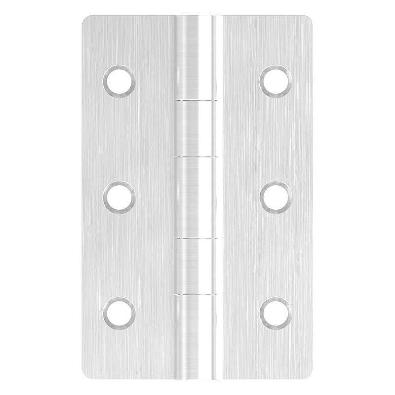 Edelstahl-Scharnier 63x40mm mit festem Zapfen