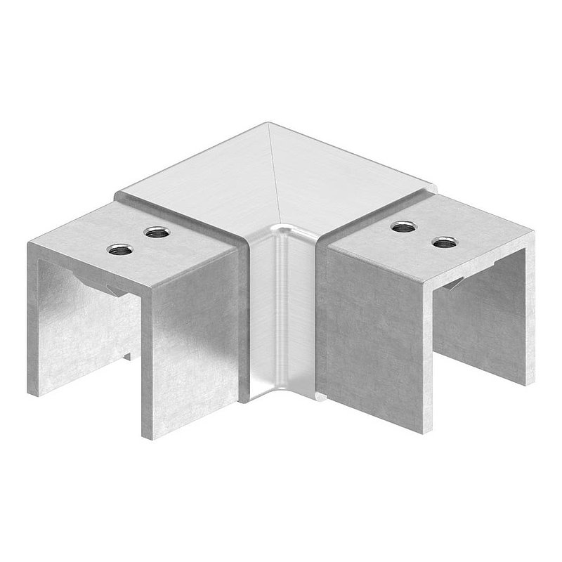 Eckbogen, horizontal, für Nutrohr 40x40mm, V2A