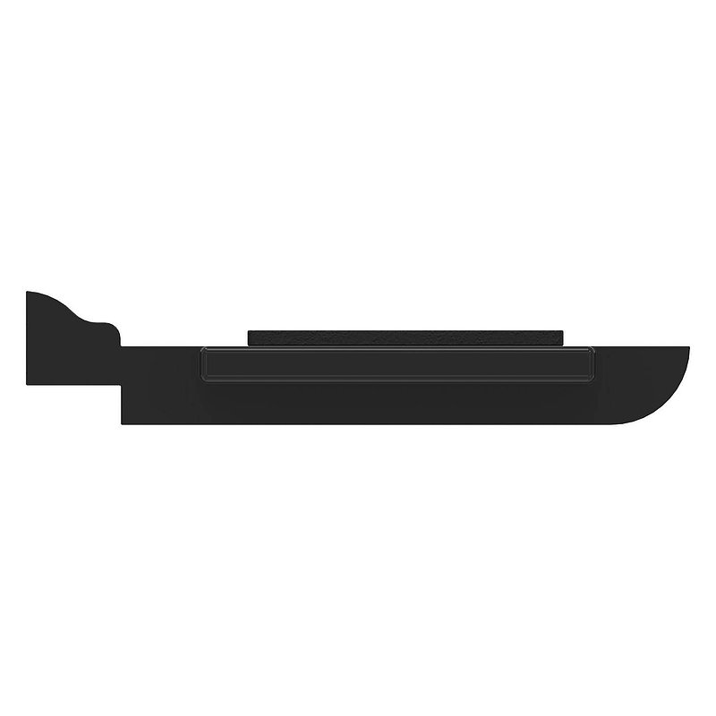 Safety-plate for Glas-clamp Mod. 14 - zinc powder coated RAL 9005 matt