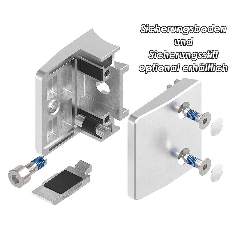 Pince à verre modèle 35, jonction: 60,3mm, V4A