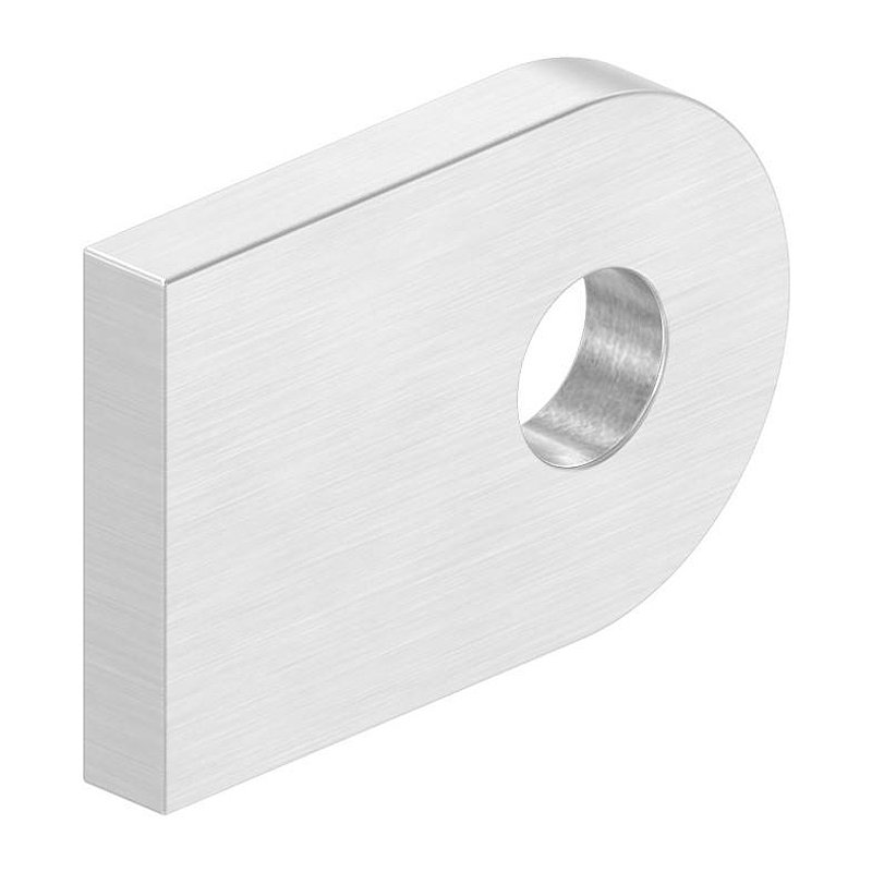 Weld-on bracket, 30x20x4mm, ground, AISI304