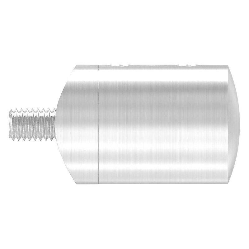Querstabhalter für 42,4mm Rohr, Sackloch links 12,2mm, V2A