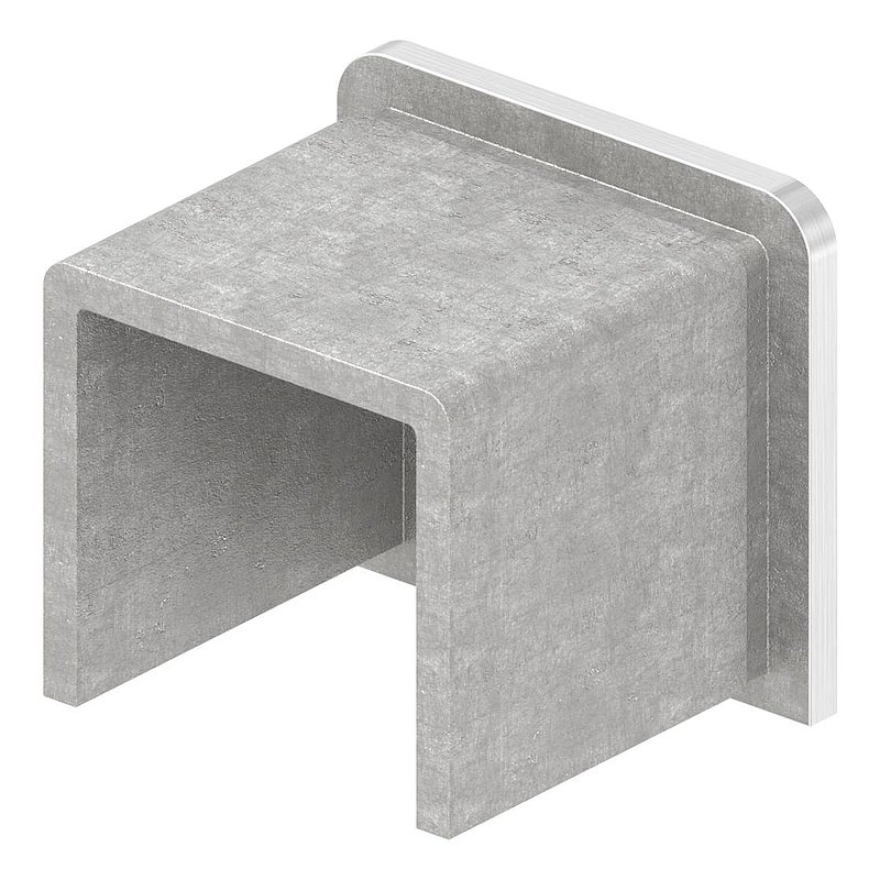 Endkappe für Edelstahl-U-Profil 80530-XXX, V2A
