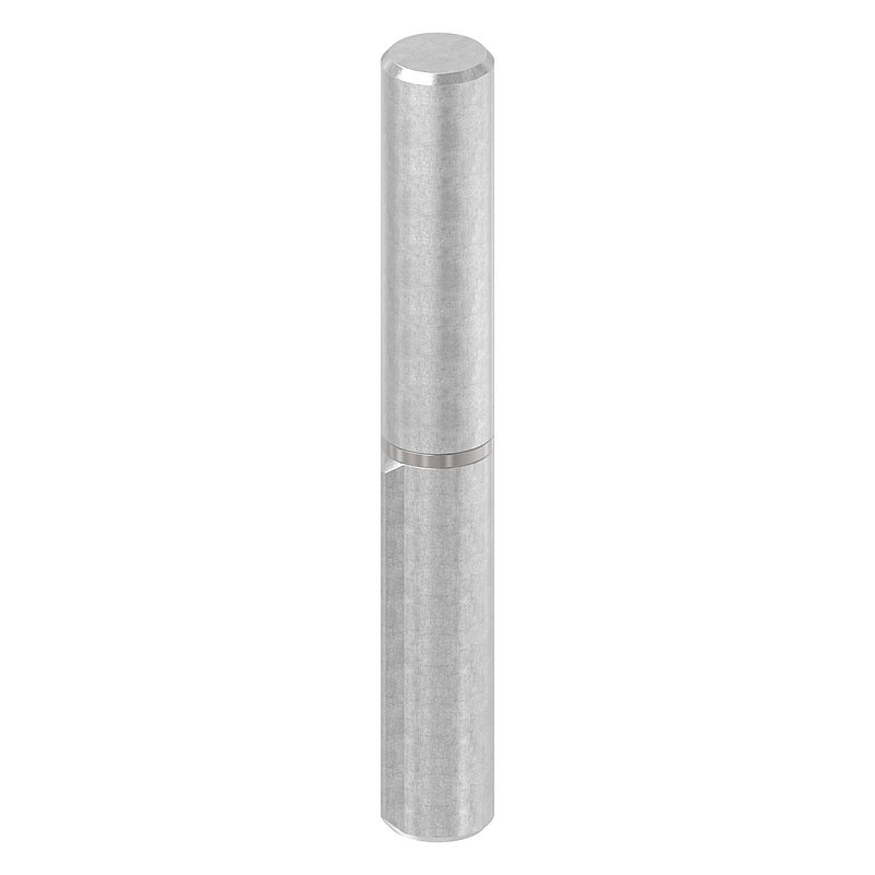 Anschweißband, L: 120mm, mit festem Stift, V2A