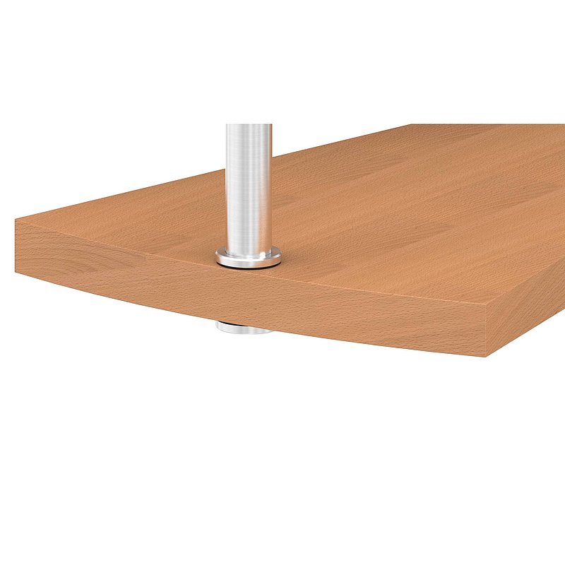 Schraubplatte Ø 60 x 8mm, mittig gesenkt für M12, V2A