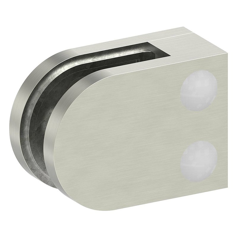 Pince à verre modèle 12, jonction: droite, aspect inox brossé