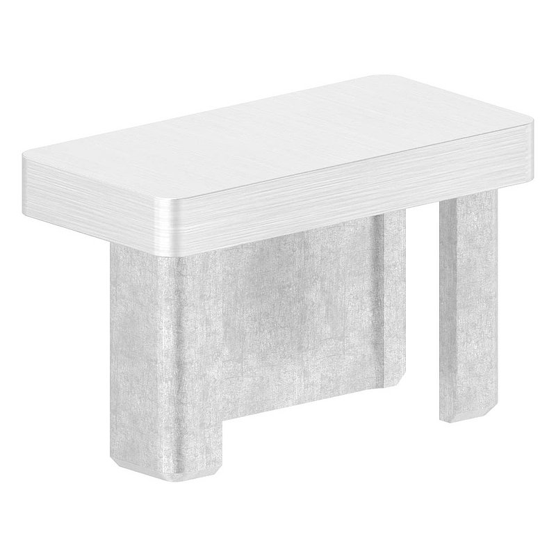 Einsteckkappe, für Rohr 40x20x2,0mm, V4A