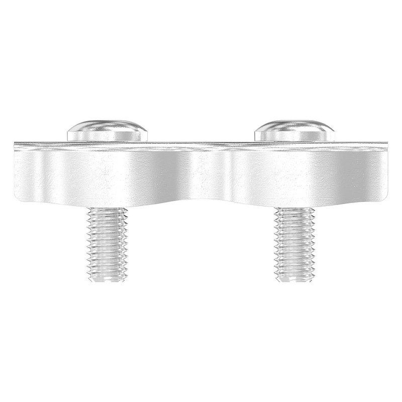 Serre-câble plat double pour câble 8mm, V4A