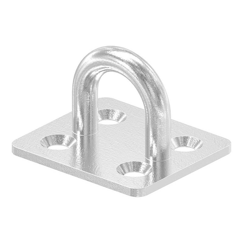 Fixing eyelet, round bar: 6mm, AISI316