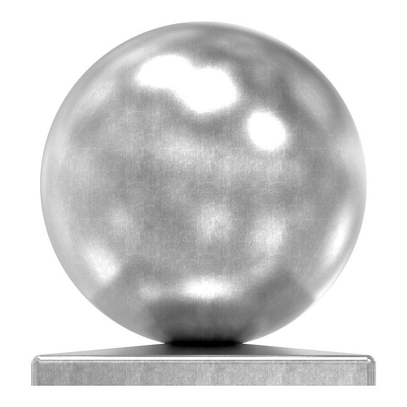 Pillar cover 100x100mm with hollow ball Ø 100mm