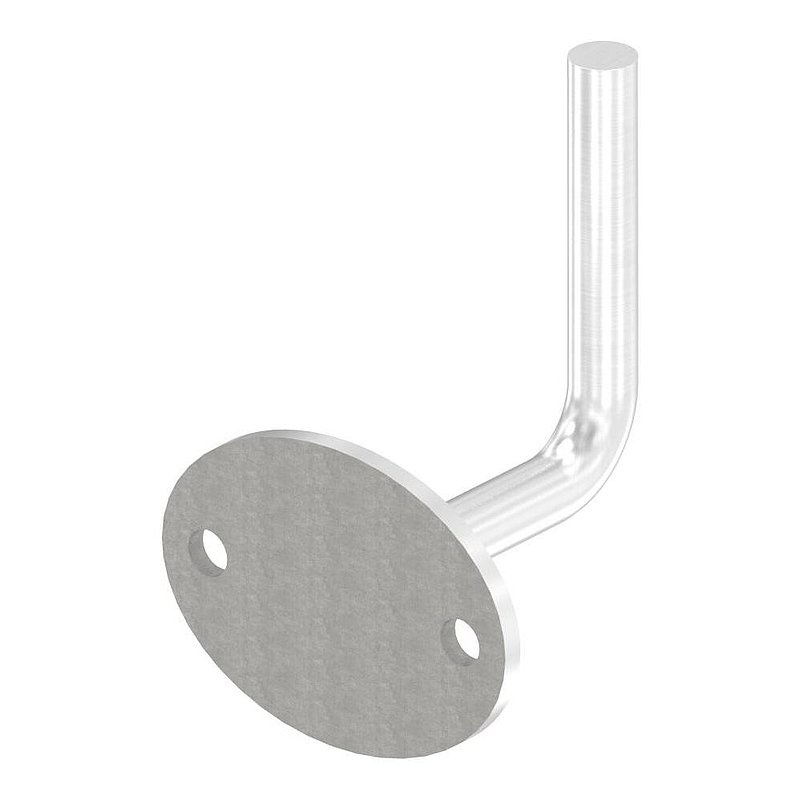 Handrail bracket for welding (round plate and bracket welded), AISI304