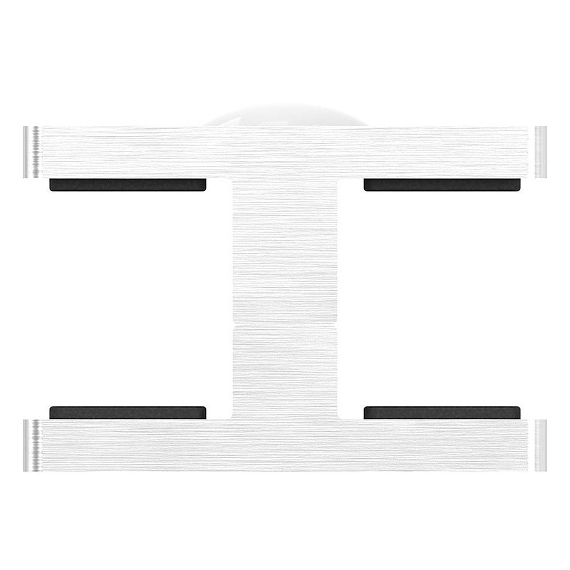 Glass leveller for all-glass railings, for glass 16.76 - 17.52 mm