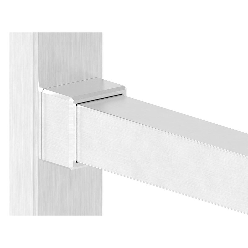 Wandbefestigung für Quadratrohr 40x40mm, V2A
