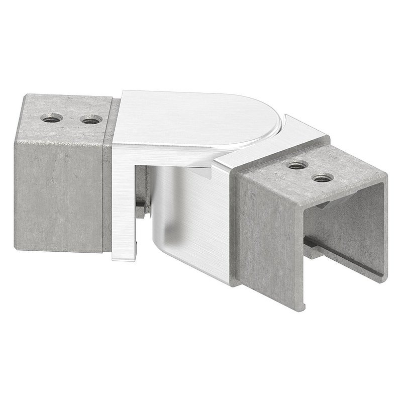 Flexible connector for 40x40mm square groove, AISI316