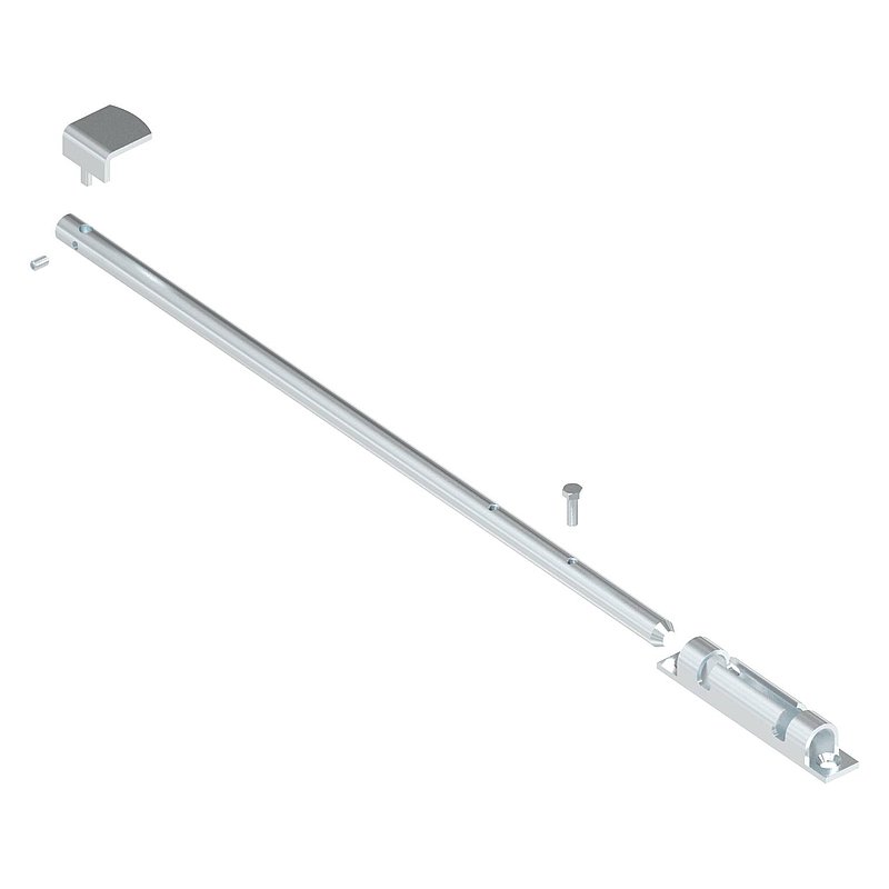 Torriegel zum Anschrauben, L: 500mm, verzinkt