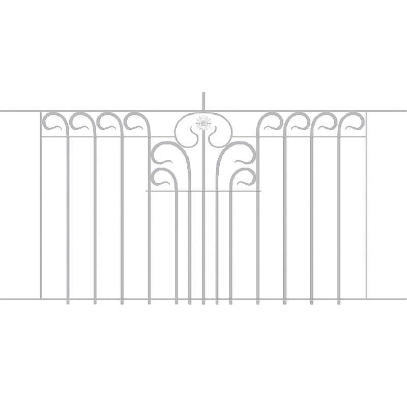 Remplissage de garde corps long, 1800x840mm