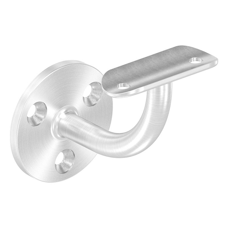 Handlaufhalter mit Handlaufanschlussplatte 42,4mm, (Ronde und Bügel verschweißt),V2A