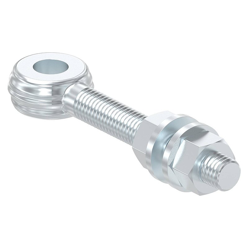 Boulon à œil pour gond à souder 121-M12, galvanisé par électrolyse
