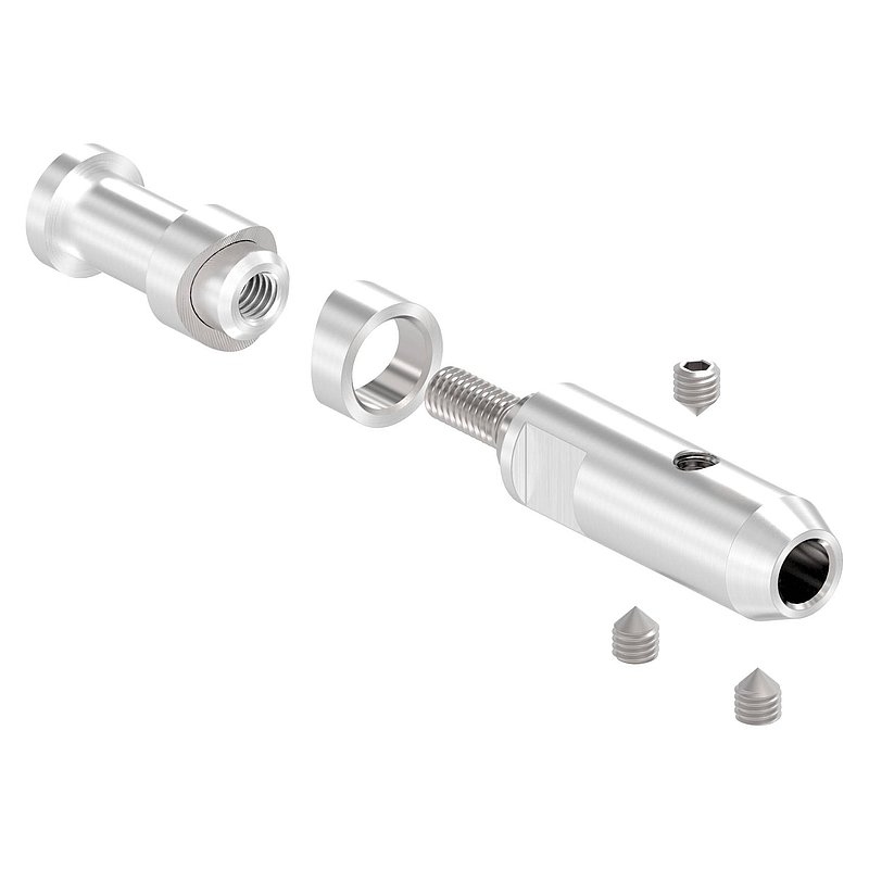 Seilhalter für 6mm Seil, V2A