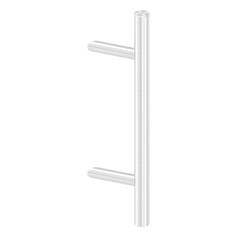 Push handle incl. holder with 45° bevel 45° with L: 500mm, AISI304