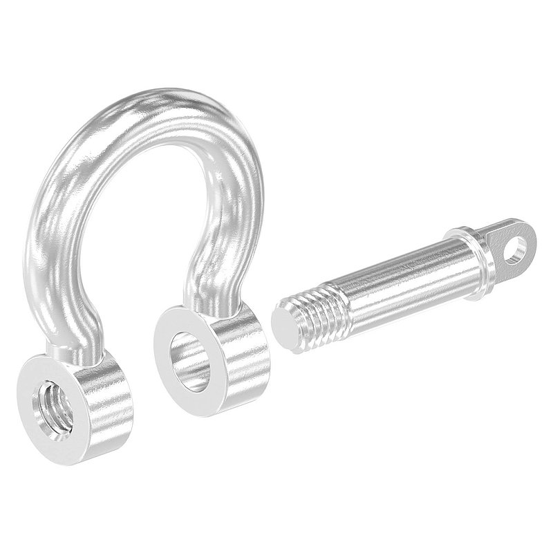 Gebogener Schäkel, M8, V4A