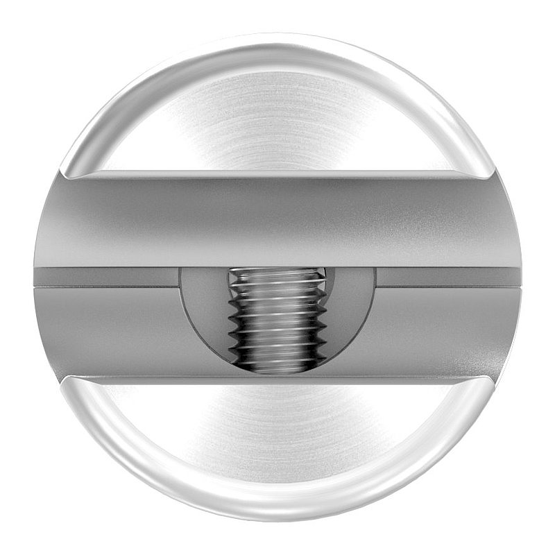 Point de fixation sur verre Ø 25mm avec pince support de lisse, V4A