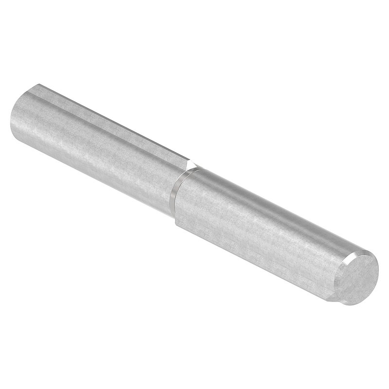 Anschweißband, L: 140mm, mit festem Stift, V2A
