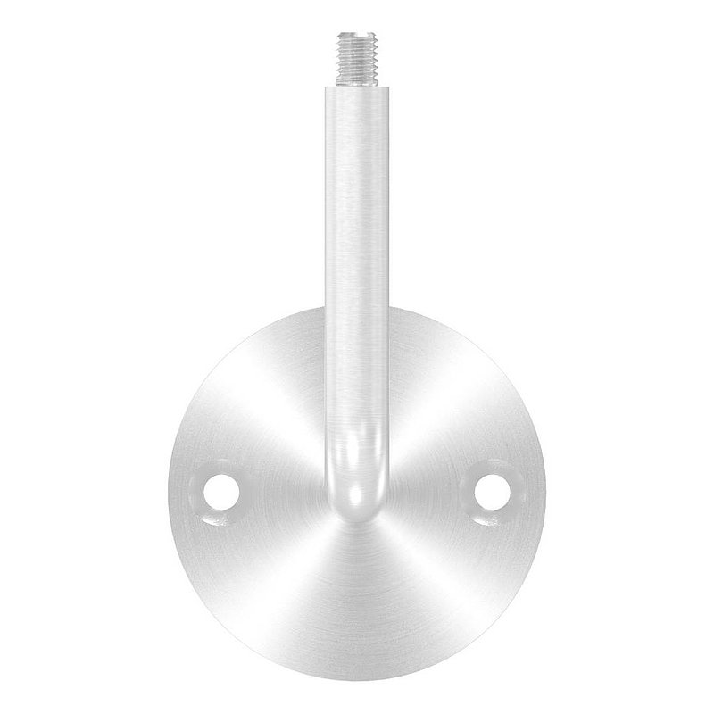 Handrail bracket with M8 external thread at the top (disc and bracket screwed together), AISI304