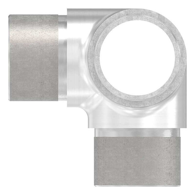 T-piece with lateral outlet, for tube 33.7x2.0mm, AISI304