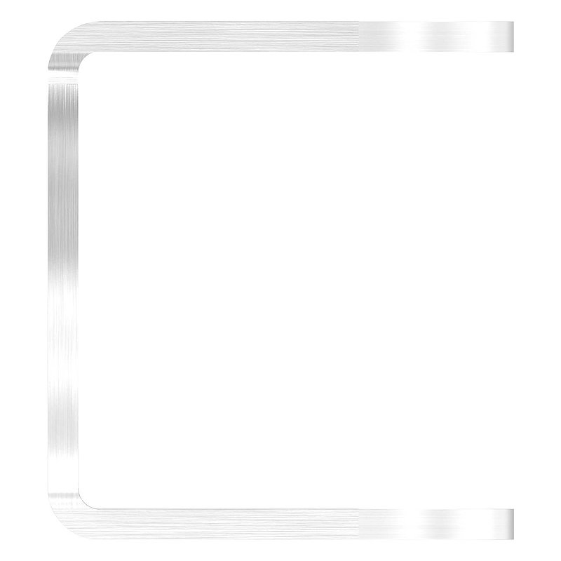 Wandbefestigung für Geländerpfosten 42,4mm, V2A