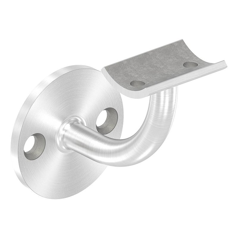 Handlaufhalter mit Handlaufanschlussplatte 42,4mm, (Ronde und Bügel verschweißt), V2A