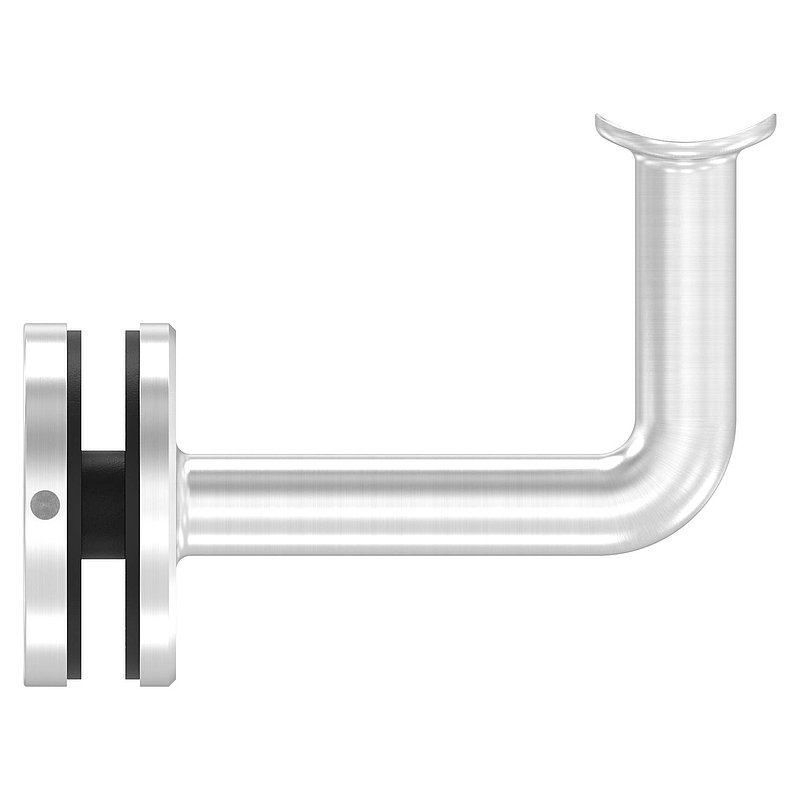 Handrail holder for glass, handrail connection plate 42.4 mm, AISI316