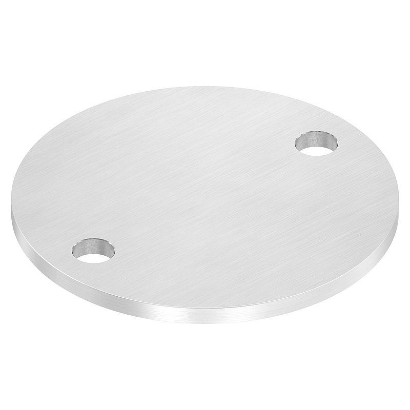 Anchor plate Ø 120x6mm, with longitudinal grinding, AISI304