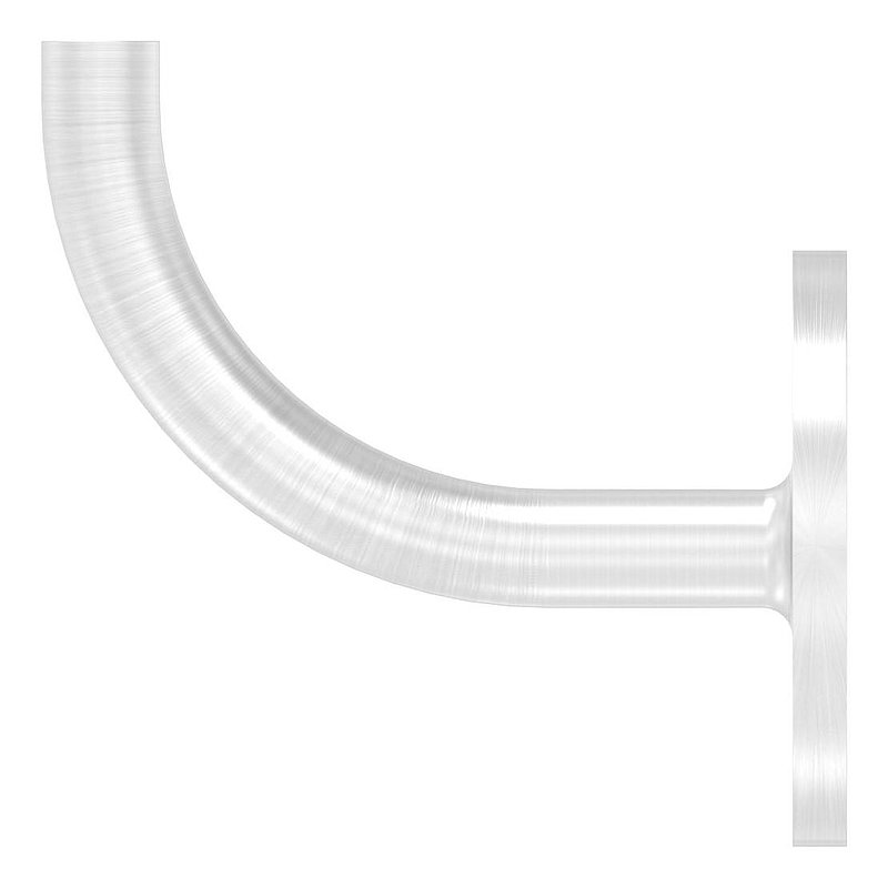 Handrail bracket for welding, (round plate and bracket welded), AISI304